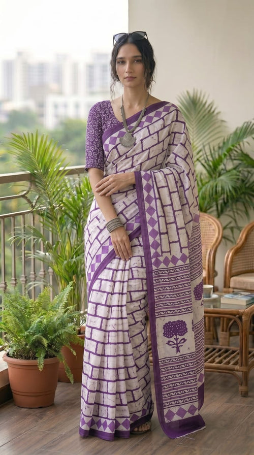 Handblock Print Sarees